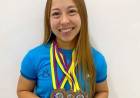 La mercedeña Agustina Álvarez consiguió TRIPLE medalla