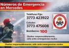 Recordatorio a la comunidad: números de emergencia en Mercedes