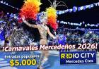 Gran expectativa por los Carnavales Mercedeños 2026: entradas populares a $5.000