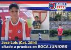 Mercedes celebra: José Luis (Cat. 2014) fue citado a pruebas en Boca Juniors