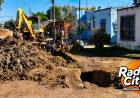 Mercedes: avanzan las obras de ampliación de la red cloacal en barrio Villa Rivadavia