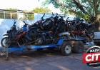 Mercedes: el Municipio avanza con la compactación de motos abandonadas y expone públicamente a sus dueños
