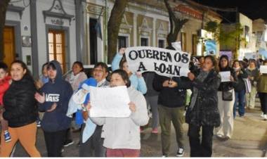 Mercedes marcho en las calles para pedir por la aparición de Loan