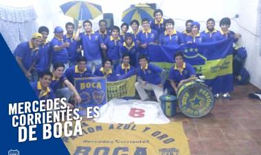 Juan Alegre “La peña de Boca de Mercedes viaja el domingo a la bombonera”