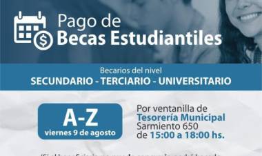 Hoy viernes pagan las Becas del Concejo Deliberante 
