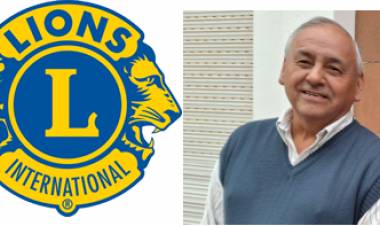   El Club de Leones, Santiago Gómez es el nuevo presidente.