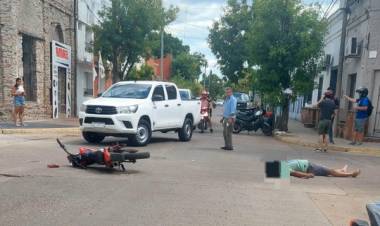  Mercedes: un motociclista sufrió heridas de gravedad