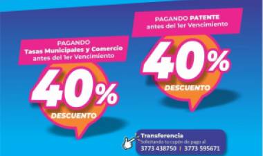 Mercedes: Prórroga de descuentos en impuestos municipales hasta el 31 de marzo