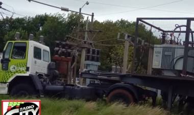 Llego el  Electrógeno para Mariano I Loza