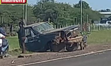 Mercedes : Accidente  de tránsito en Barrio Merceditas sobre ruta 123 