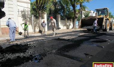 Mercedes : Comenzó el reasfaltado en la calle Juan Pujol 