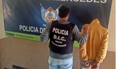 Mercedes: Detienen a un hombre tras allanamiento por un hecho delictivo