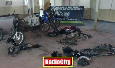  Mercedes : La Policía recupero 2 motos robadas y detuvo  a los presuntos autores