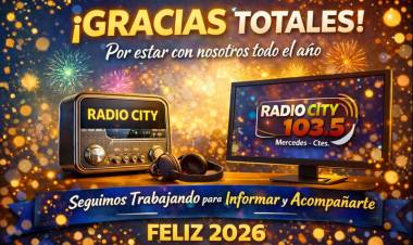FELIZ 2026 !! Radio City 103.5, una radio con historia en Mercedes