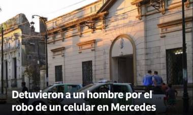 Mercedes: detuvieron a un hombre por el robo de un celular tras una investigación policial