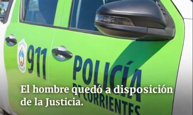 Amenaza con arma de fuego: allanamiento y un hombre demorado en Mercedes