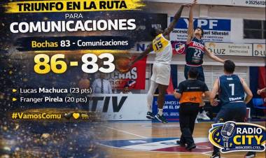 Comunicaciones ganó en Colonia Caroya y cerró una gran noche como visitante