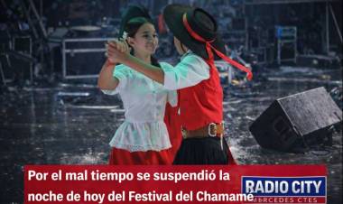 Suspensión por mal tiempo: no hay festival del Chamamé esta noche en Mercedes