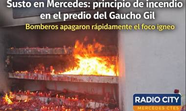 Mercedes: principio de incendio en el predio del Gaucho Gil