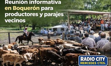 Reunión informativa en Boquerón para productores y parajes vecinos
