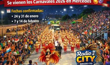 Mercedes palpita los Carnavales 2026 con fechas confirmadas