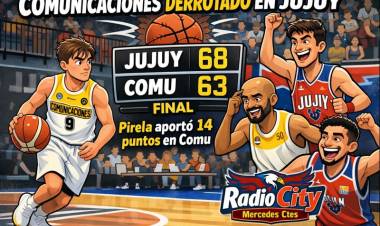 Comunicaciones  no logró cerrar el partido y cayó ante Jujuy Básquet