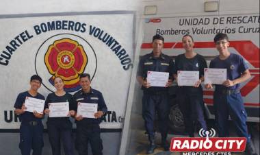 Bomberos de Mercedes continúan fortaleciendo su formación profesional
