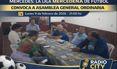 Mercedes: la Liga Mercedeña de Fútbol convoca a Asamblea General Ordinaria