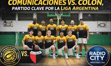 Mercedes: Comunicaciones recibe a Colón en un partido clave por la Liga Argentina