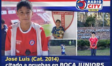 Mercedes celebra: José Luis (Cat. 2014) fue citado a pruebas en Boca Juniors