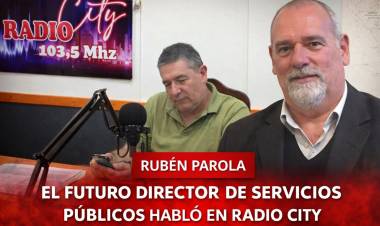 Mercedes: Parola habló en Radio City sobre el nuevo desafío en Servicios Públicos