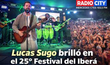 Mercedes vibró con Lucas Sugo en el 25° Festival del Iberá