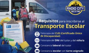 Mercedes : La Dirección de Discapacidad informa requisitos para acceder al Transporte Escolar