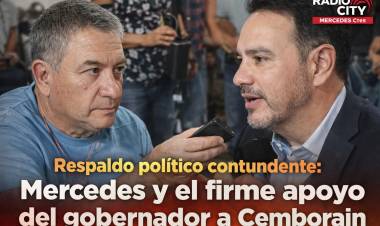 Respaldo político : Mercedes y el firme apoyo del gobernador a Cemborain