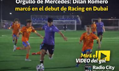Orgullo de Mercedes: Dilan Romero marcó en el debut de Racing en Dubai