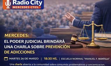 MERCEDES: el Poder Judicial brindará una charla sobre prevención de adicciones
