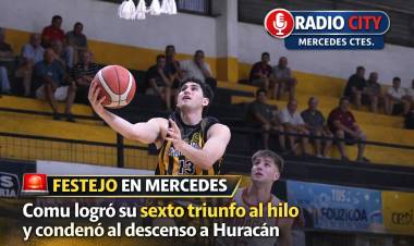 MERCEDES: Comu logró su sexto triunfo al hilo y condenó al descenso a Huracán