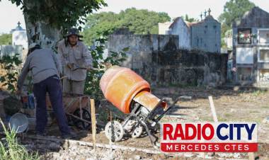 Mercedes: avanza la restauración y puesta en valor del cementerio local
