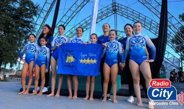 Mercedes: intercambio internacional de acrotelas reunió a artistas en el sambódromo