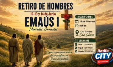 Mercedes: abren las inscripciones para el Retiro de Hombres “Emaús I”