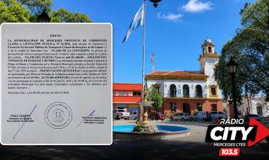 Mercedes: llaman a licitación pública para concesionar el transporte urbano de pasajeros  