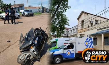 Mercedes: una mujer resultó con una grave lesión tras un siniestro vial en pleno centro