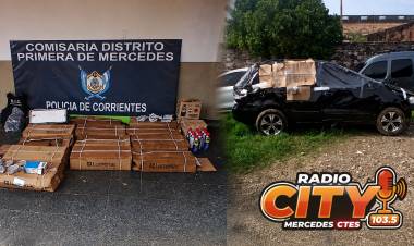Mercedes: volcaron en la Ruta 123 y descubrieron que llevaban elementos que habrían sido robados de un camión