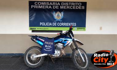 Mercedes: recuperaron una moto robada y descubrieron que otra era buscada en Buenos Aires