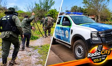 Personal policial de Mercedes se sumó a la búsqueda de la docente Nancy Godoy en Esquina