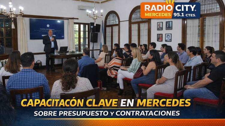 Jornada de formación sobre presupuesto y contrataciones para personal municipal en Mercedes