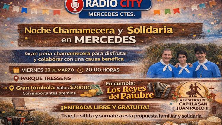 MERCEDES: gran peña chamamecera para disfrutar y ayudar