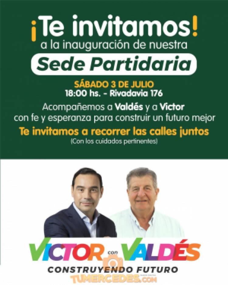 Mercedes : Víctor Cemborain inaugura su centro de gestión política 