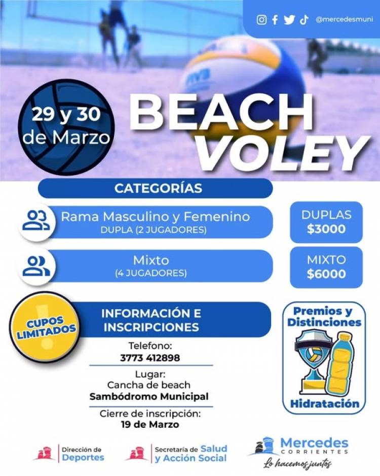 Mercedes : Se viene el Beach Voley