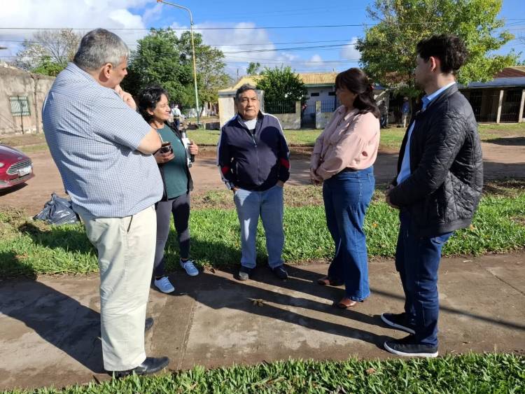 Mercedes : Avanzan mejoras en el B° José María Gómez